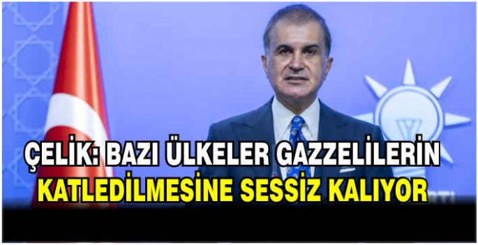 Çelik: Bazı ülkeler Gazzelilerin katledilmesine sessiz kalıyor