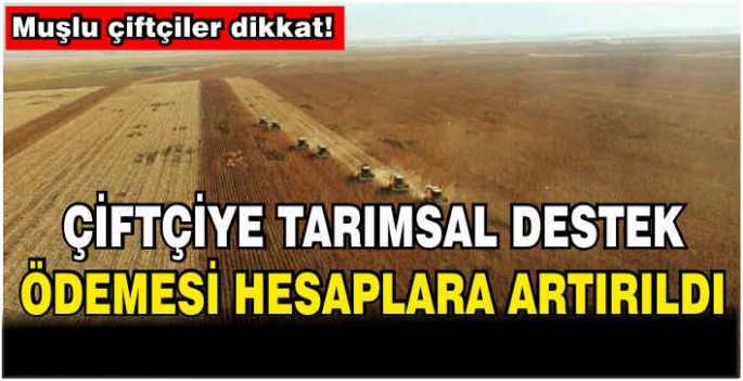 Çiftçiye tarımsal destek ödemesi artırıldı