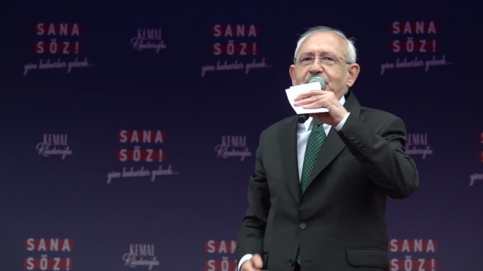 Cumhurbaşkanı adayı Kılıçdaroğlu, Düzce'de mitingde konuştu: