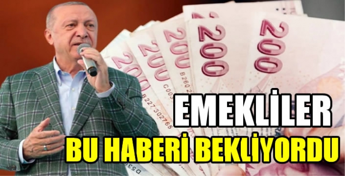 Cumhurbaşkanı Erdoğan, emekli zammı için düğmeye bastı