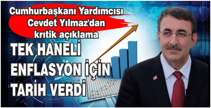 Cumhurbaşkanı Yardımcısı Cevdet Yılmaz'dan enflasyon açıklaması: Tek haneli enflasyon için tarih verdi