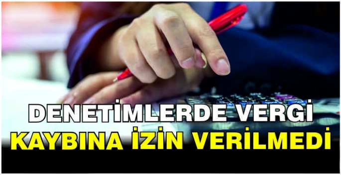 Denetimlerde vergi kaybına izin verilmedi