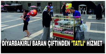 Diyarbakırlı Baran çiftinden tatlı hizmet