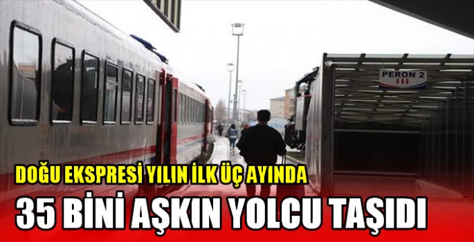 Doğu Ekspresi yılın ilk üç ayında 35 bini aşkın yolcu taşıdı