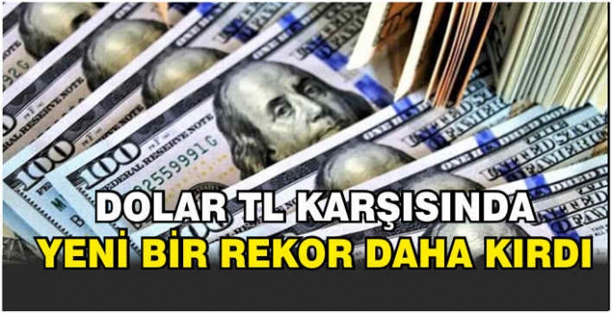 Dolar TL karşısında yeni bir rekor daha kırdı