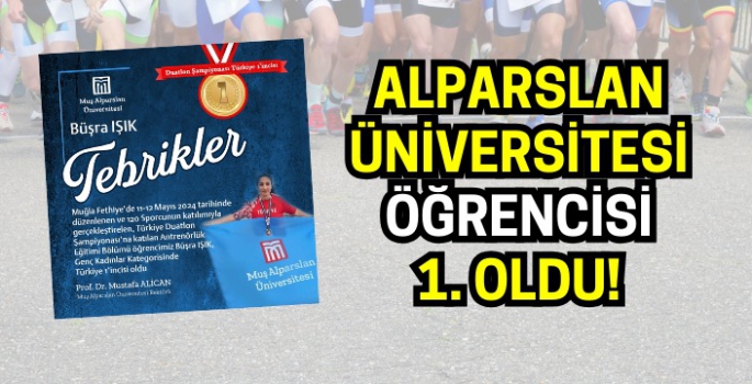 Duatlon yarışmasında MAUN öğrencisi Türkiye 1.’si oldu!