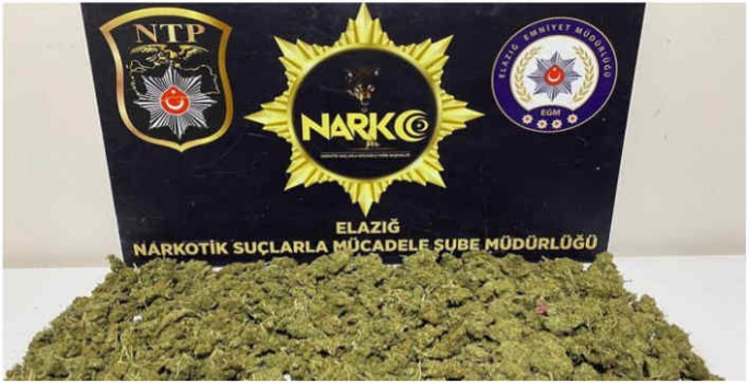 Elazığ'da 5 kilo 220 gram esrar ele geçirildi