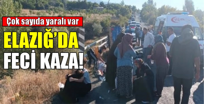 Elazığ'da patpat kazası: 3'ü ağır 14 kişi yaralandı