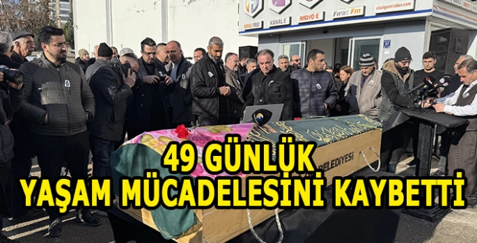 Elazığ'da silahlı saldırı sonucu tedavi gördüğü hastanede 49 gün sonra ölen kadın defnedildi