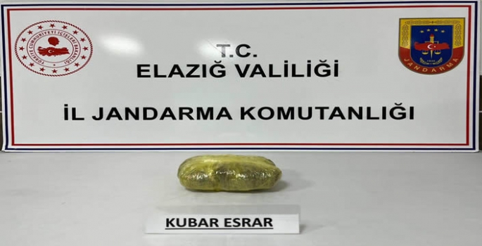 Elazığ'da uyuşturucu operasyonunda 1 şüpheli yakalandı