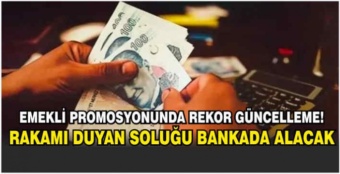 Emekli promosyonunda rekor güncelleme! Rakamı duyan soluğu bankada alacak