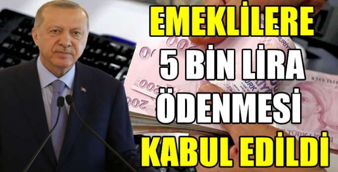 Emeklilere 5 bin lira ödenmesine ilişkin düzenleme TBMM Plan ve Bütçe Komisyonunda kabul edildi