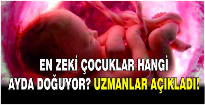 En zeki çocuklar hangi ayda doğuyor? Uzmanlar açıkladı!