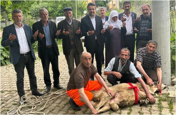 Erdoğan kazansın koç keseceğim demişti, sözünü tuttu kurbanını kesti(video haber)