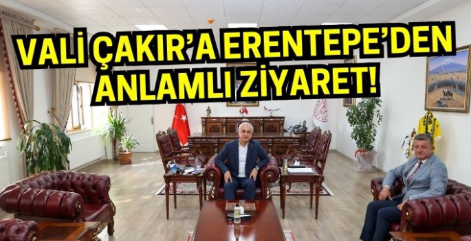 Erentepe Belediye Başkanı Haydaroğulları, Vali Çakır'ı ziyaret etti