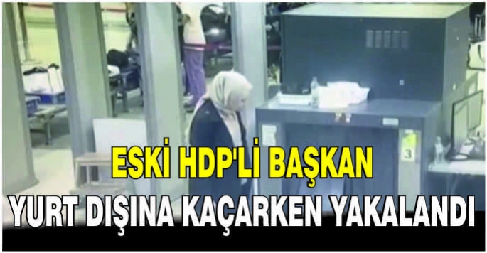 Eski HDP'li başkan yurt dışına kaçarken yakalandı