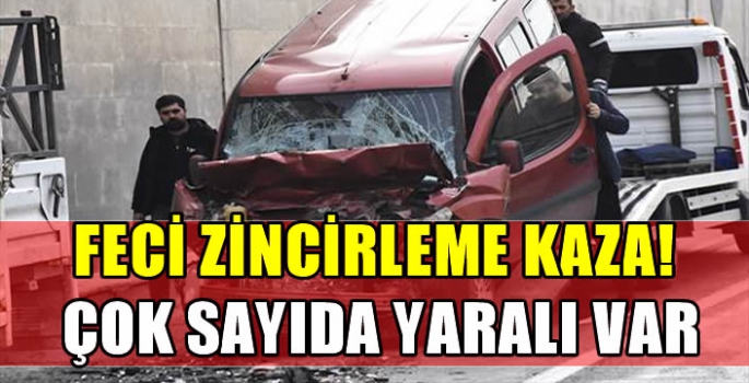 Van'da  zincirleme kaza! Çok sayıda yaralı var