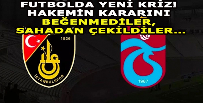 Futbolda yeni kriz! Hakemin kararını beğenmediler, sahadan çekildiler…