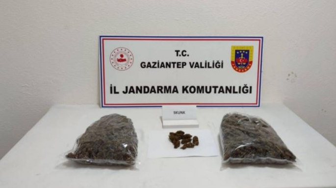 Gaziantep'te bavulunda 5 kilo uyuşturucu çıkan zanlı tutuklandı