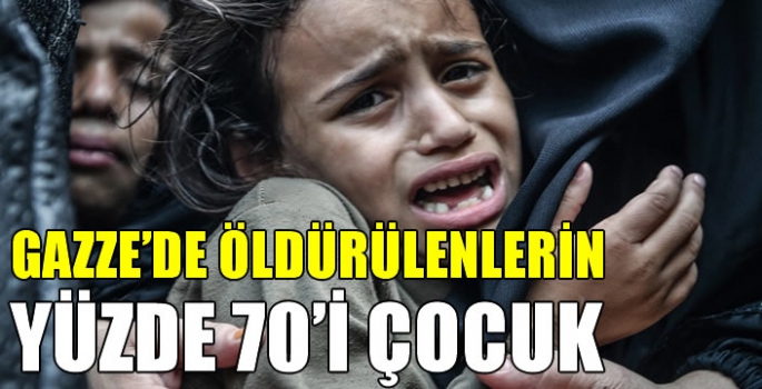 Gazze’de öldürülenlerin yüzde 70’i çocuklardan ve kadınlardan oluşuyor