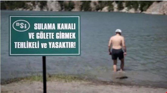 Göl, gölet, akarsu ve su kanallarına girmek yasaklandı