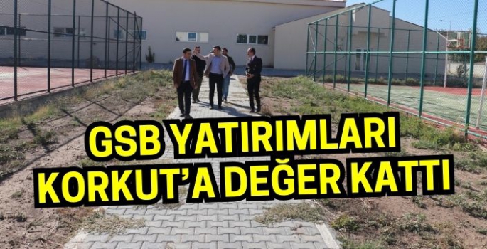 GSB yatırımları Korkut’a değer kattı: Genç ve çocukları sevindiren haber!