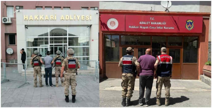 Hakkari'de farklı suçlardan aranan 14 zanlı tutuklandı