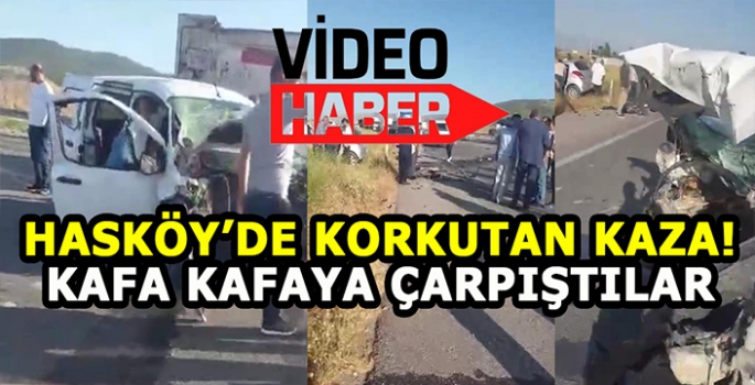 Hasköy’de korkutan kaza: Kafa kafaya çarpıştılar!