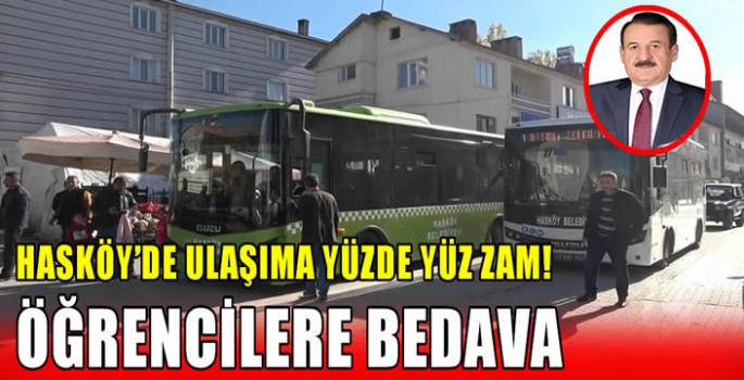 Hasköy’de ulaşıma yüzde yüz zam! Öğrencilere bedava…