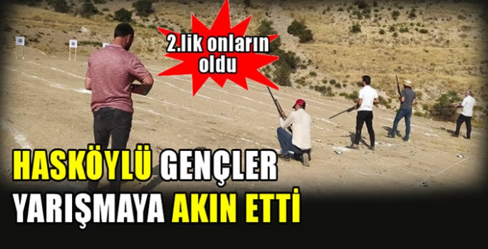 Hasköylü  gençlerden atıcılık yarışmasında büyük başarı