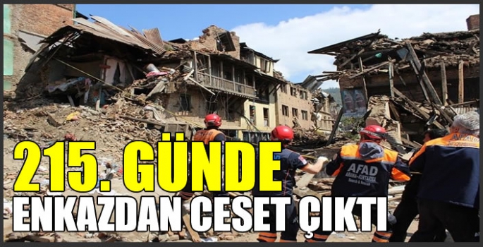 Hatay’da 215. günde enkazdan ceset çıktı 