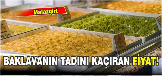 Havalimanında dilimi kilo fiyatını aşan tatlı bakın Malazgirt’te ne kadar?