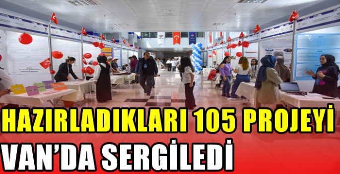 Hazırladıkları 105 projeyi Van'da sergiledi