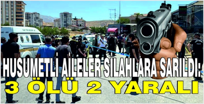 Husumetli aileler silahlara sarıldı: 3 ölü 2 yaralı