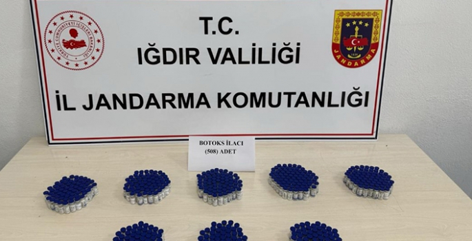 Iğdır'da 508 kaçak botoks ilacı ele geçirildi