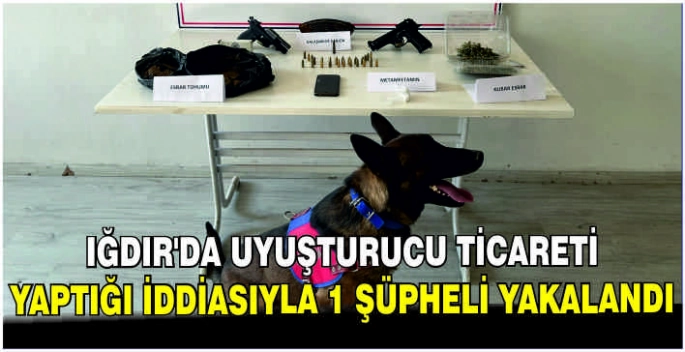 Iğdır'da uyuşturucu ticareti yaptığı iddiasıyla 1 şüpheli yakalandı