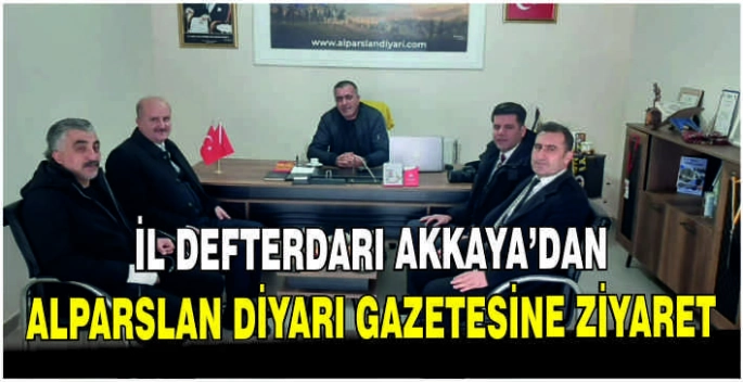 İl Defterdarı Akkaya’dan Alparslan Diyarı Gazetesine ziyaret