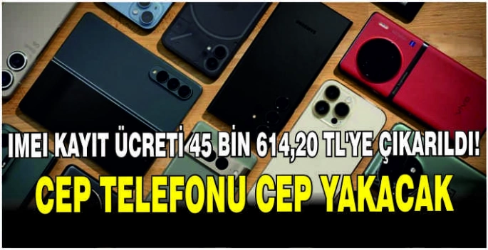 IMEI Kayıt Ücreti 45 Bin 614,20 TL’ye çıkarıldı! Cep telefonu cep yakacak