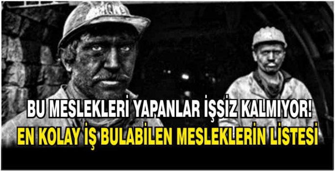 İşte bu meslekleri yapanlar işsiz kalmıyor! En kolay iş bulabilen mesleklerin listesi