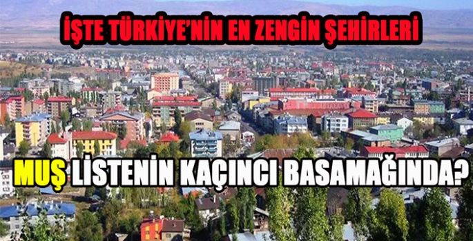 İşte Türkiye'nin en zengin şehirleri... İşte kuruşu kuruşuna veriler