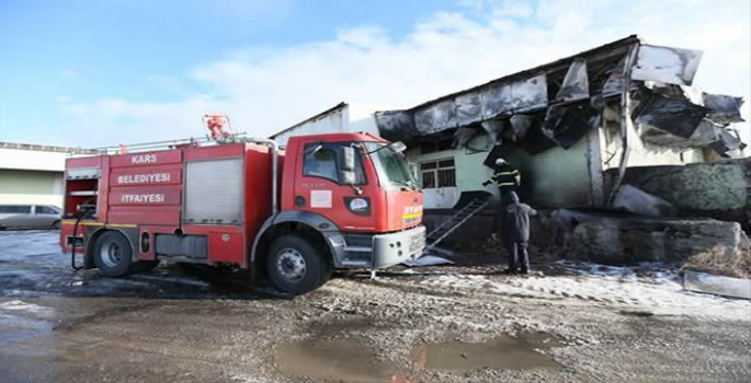 Kars'ta sebze halinde çıkan yangın hasara yol açtı