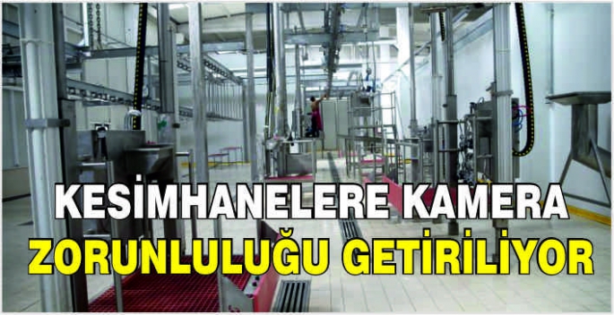 Kesimhanelere kamera zorunluluğu getiriliyor