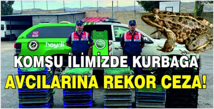 Komşu ilimizde kurbağa avcılarına rekor ceza!