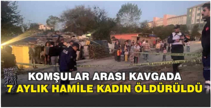 Komşular arası kavgada 7 aylık hamile kadın öldürüldü