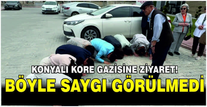 Konyalı Kore gazisine ziyaret! Böyle saygı görülmedi