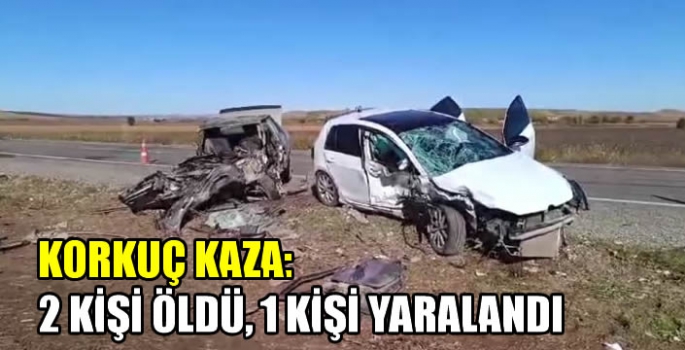 Korkunç kaza: 2 kişi öldü, 1 kişi yaralandı