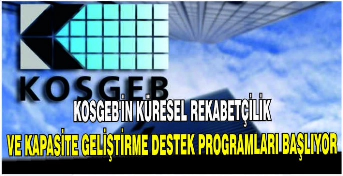 KOSGEB'in Küresel Rekabetçilik ve Kapasite Geliştirme destek programları başlıyor