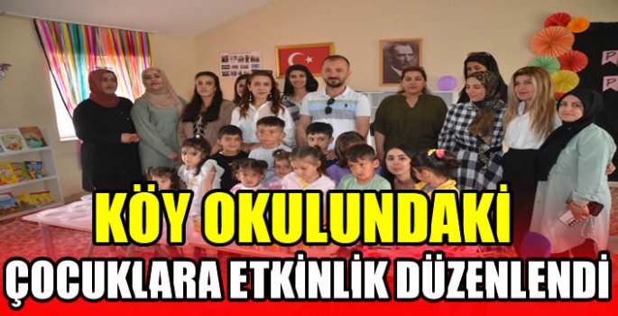 Köy okulundaki çocuklara etkinlik düzenlendi