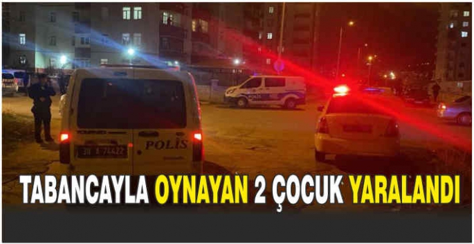 Kurusıkı tabancayla oynayan 2 çocuk yaralandı