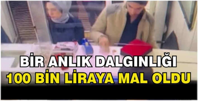 Kuyumcunun bir anlık dalgınlığı 100 bin liraya mal oldu